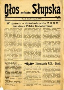 Głos Miasta Słupska, 1954, nr 1