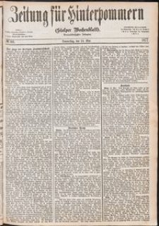 Zeitung f&uuml;r Hinterpommern (Stolper Wochenblatt) Nr. 80/1877