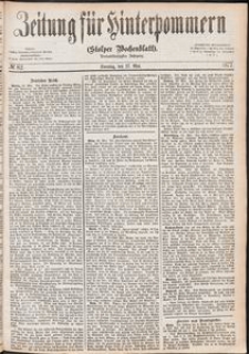 Zeitung f&uuml;r Hinterpommern (Stolper Wochenblatt) Nr. 82/1877