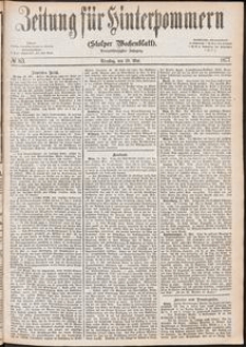 Zeitung f&uuml;r Hinterpommern (Stolper Wochenblatt) Nr. 83/1877