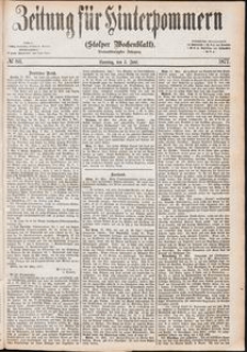 Zeitung f&uuml;r Hinterpommern (Stolper Wochenblatt) Nr. 86/1877