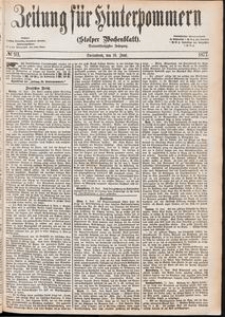 Zeitung f&uuml;r Hinterpommern (Stolper Wochenblatt) Nr. 93/1877