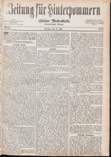 Zeitung für Hinterpommern (Stolper Wochenblatt) Nr. 94/1877