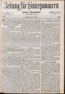 Zeitung f&uuml;r Hinterpommern (Stolper Wochenblatt) Nr. 97/1877
