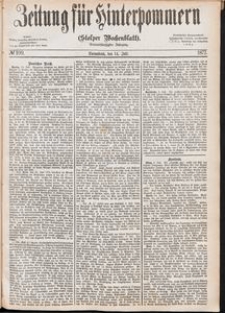 Zeitung f&uuml;r Hinterpommern (Stolper Wochenblatt) Nr. 109/1877