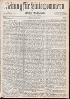 Zeitung f&uuml;r Hinterpommern (Stolper Wochenblatt) Nr. 110/1877