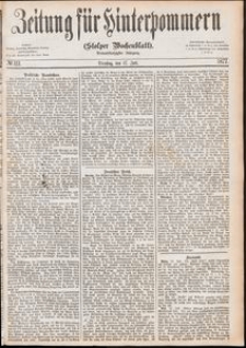 Zeitung f&uuml;r Hinterpommern (Stolper Wochenblatt) Nr. 111/1877