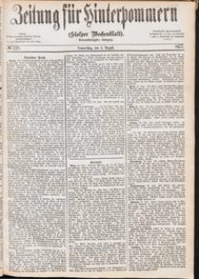 Zeitung f&uuml;r Hinterpommern (Stolper Wochenblatt) Nr. 120/1877