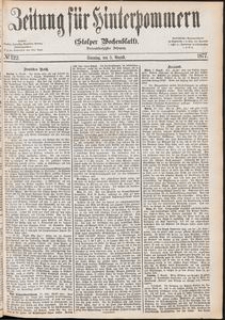 Zeitung f&uuml;r Hinterpommern (Stolper Wochenblatt) Nr. 122/1877