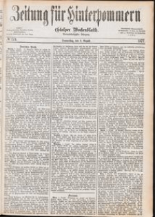 Zeitung für Hinterpommern (Stolper Wochenblatt) Nr. 124/1877