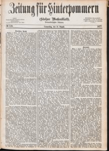 Zeitung f&uuml;r Hinterpommern (Stolper Wochenblatt) Nr. 128/1877