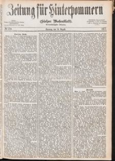 Zeitung f&uuml;r Hinterpommern (Stolper Wochenblatt) Nr. 130/1877