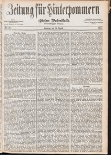 Zeitung für Hinterpommern (Stolper Wochenblatt) Nr. 130/1877
