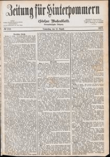 Zeitung für Hinterpommern (Stolper Wochenblatt) Nr. 132/1877