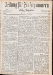 Zeitung f&uuml;r Hinterpommern (Stolper Wochenblatt) Nr. 136/1877