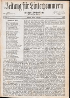 Zeitung f&uuml;r Hinterpommern (Stolper Wochenblatt) Nr. 138 [A]/1877