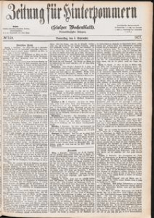 Zeitung f&uuml;r Hinterpommern (Stolper Wochenblatt) Nr. 140/1877