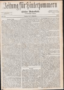 Zeitung f&uuml;r Hinterpommern (Stolper Wochenblatt) Nr. 142/1877