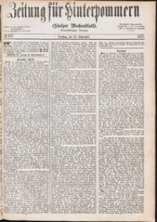 Zeitung f&uuml;r Hinterpommern (Stolper Wochenblatt) Nr. 151/1877