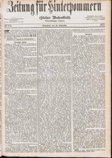 Zeitung f&uuml;r Hinterpommern (Stolper Wochenblatt) Nr. 153/1877