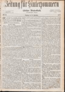 Zeitung für Hinterpommern (Stolper Wochenblatt) Nr. 154/1877