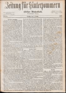 Zeitung f&uuml;r Hinterpommern (Stolper Wochenblatt) Nr. 155/1877