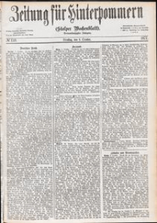 Zeitung f&uuml;r Hinterpommern (Stolper Wochenblatt) Nr. 159/1877