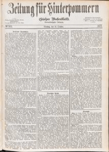 Zeitung f&uuml;r Hinterpommern (Stolper Wochenblatt) Nr. 163/1877