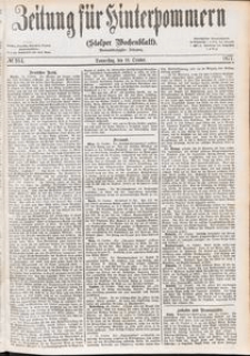 Zeitung f&uuml;r Hinterpommern (Stolper Wochenblatt) Nr. 164/1877