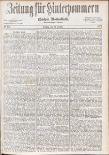 Zeitung f&uuml;r Hinterpommern (Stolper Wochenblatt) Nr. 167/1877