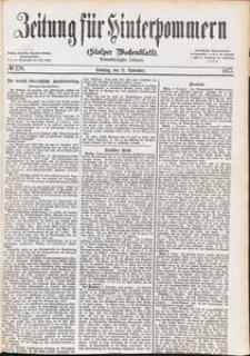 Zeitung f&uuml;r Hinterpommern (Stolper Wochenblatt) Nr. 178/1877