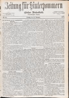 Zeitung f&uuml;r Hinterpommern (Stolper Wochenblatt) Nr. 183/1877