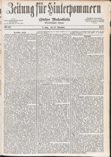 Zeitung für Hinterpommern (Stolper Wochenblatt) Nr. 187/1877