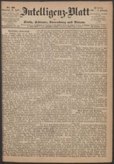 Intelligenz-Blatt f&uuml;r Stolp, Schlawe, Lauenburg und B&uuml;tow. Nr 29/1869 r.