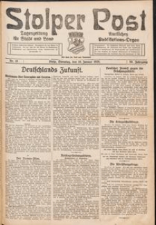 Stolper Post. Tageszeitung f&uuml;r Stadt und Land Nr. 15/1926