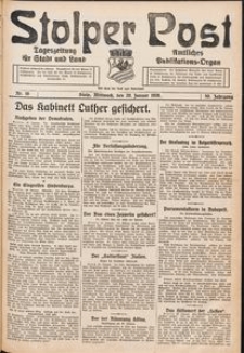 Stolper Post. Tageszeitung f&uuml;r Stadt und Land Nr. 16/1926