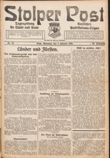 Stolper Post. Tageszeitung f&uuml;r Stadt und Land Nr. 28/1926