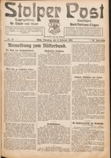 Stolper Post. Tageszeitung für Stadt und Land Nr. 33/1926