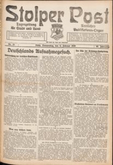 Stolper Post. Tageszeitung f&uuml;r Stadt und Land Nr. 35/1926