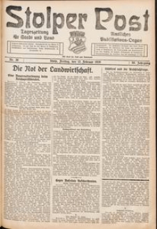 Stolper Post. Tageszeitung f&uuml;r Stadt und Land Nr. 36/1926