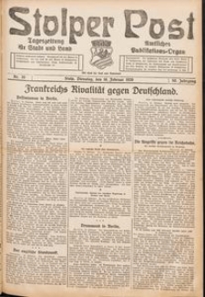 Stolper Post. Tageszeitung f&uuml;r Stadt und Land Nr. 39/1926