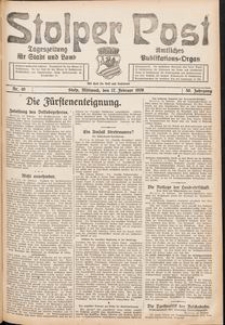 Stolper Post. Tageszeitung f&uuml;r Stadt und Land Nr. 40/1926