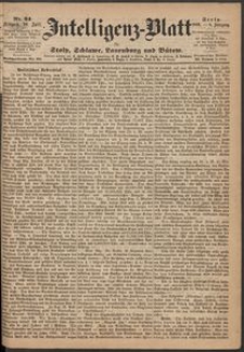 Intelligenz-Blatt f&uuml;r Stolp, Schlawe, Lauenburg und B&uuml;tow. Nr 34/1869 r.