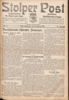 Stolper Post. Tageszeitung f&uuml;r Stadt und Land Nr. 43/1926