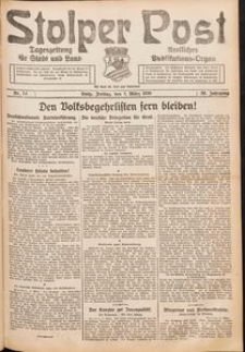 Stolper Post. Tageszeitung f&uuml;r Stadt und Land Nr. 54/1926