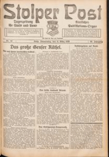Stolper Post. Tageszeitung f&uuml;r Stadt und Land Nr. 59/1926