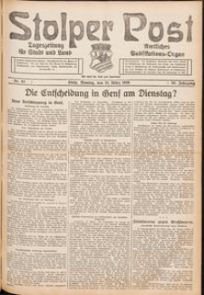 Stolper Post. Tageszeitung f&uuml;r Stadt und Land Nr. 62/1926