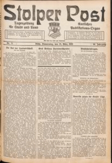 Stolper Post. Tageszeitung f&uuml;r Stadt und Land Nr. 71/1926