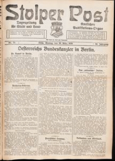 Stolper Post. Tageszeitung f&uuml;r Stadt und Land Nr. 74/1926