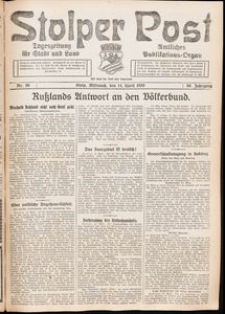 Stolper Post. Tageszeitung f&uuml;r Stadt und Land Nr. 86/1926